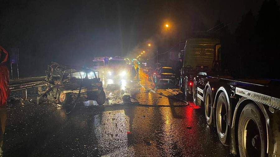 Четыре человека погибли в результате ДТП на Киевском шоссе в Подмосковье<br />
