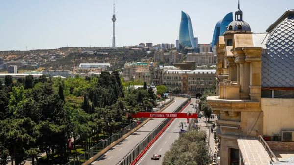 Стартовая решётка воскресной гонки Формулы 1 в Азербайджане